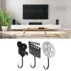 DouWen MO 3Pcs Movie Style Hook Set, Wall Decor Hook, Innovative Resin Decoration with Retro Coffee Design, Home Television Decor for Living Room Bedroom Office, Durable Synthetic Resin Mate view 3