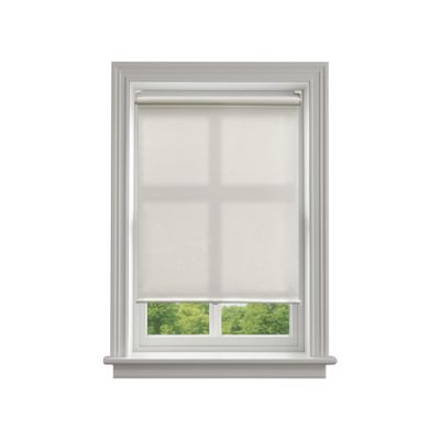 BlindsAvenue Cordless Polyester Roller Shade, Light-Filtering Blinds for Indoor Windows, White Dove, Size: 45.5" W x 48" H