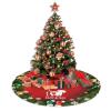 Christmas Tree Skirt I Love Dachshunds Christmas Decorations Soft Red Green Christmas Decor Mat for Xmas Holiday Decorations 30" view 4