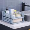 AIJIEjie File Holder Desktop Organizer Stackable File Rack Papers A4 Storage Tray/24(Blue) view 3