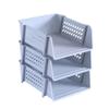 AIJIEjie File Holder Desktop Organizer Stackable File Rack Papers A4 Storage Tray/24(Blue) view 4