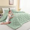 120x128 Oversized King Comforter, Extra Large King Size Comforter Oversized, All Season Soft Lightweight Quilt Down Alternative Duvet Insert with 8 Corner Tabs(120x128, Sage Green) view 1