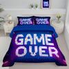 68" x 86" Coverless Quilt 7.5 Tog, Reversible Washable Blue Quilted Duvet, Super Soft Warm Comfy Simple Word 2 Bedding Camping Duvet with 1 Pillowcases Twin view 3
