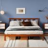 Avenco Solid Wood Platform Bed Frame with Headboard, 12 Inch Bed Frame King Size, Sturdy Wood Slat Support, No Box Spring Needed, Easy Assembly view 3