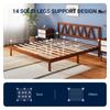 Avenco Solid Wood Platform Bed Frame with Headboard, 12 Inch Bed Frame King Size, Sturdy Wood Slat Support, No Box Spring Needed, Easy Assembly view 4