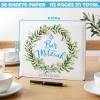 Eaasty Bat Mitzvah Guest Book, Olive Jewish Party Sign in Album for Boys view 3