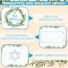 Eaasty Bat Mitzvah Guest Book, Olive Jewish Party Sign in Album for Boys view 4