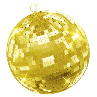 20 Inch Large Disco Ball Mirror Ball Christmas Decoration, Hanging Silver Color Big Disco Ball Decor Wedding Decoration (20Inch Golden)