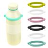 6Pcs Silicone Hanging Ring 5 Color Flexible Silicone Bottle Strap Rings Water Bottle Handle Holder Strap for Outdoor Sports Gym Fitness and Daily Commuting Use view 1