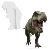 111PRINT Dinosaur Life Size Cardboard Cutout, 3ft T-Rex Standee, 1-8ft Available Large Dinosaur Birthday Decoration, Perfect Decor for Theme Parties, Celebrations, Jurassic World Style Display view 2