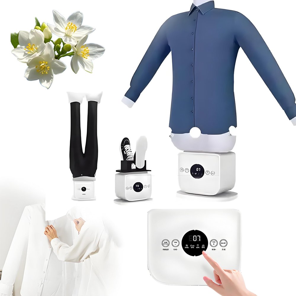 GIZMIT Automatic Shirt Iron, Automatic Iron Machine, Touch Type Humanoid Automatic Ironing Machine, 10 Minutes Quick Ironed Dry, Adjustable Gentle on All Fabrics for Shirts & Pants +Skirtmodel