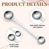 2 PCS Double Head Coffee Scoop, Stainless Steel Coffee Measuring Scoop Measuring Spoons Dual-Measure Long-Handle Spoon with Tick Mark for Ground Coffees Tea Sugar Baking, 1 Tsp (5ml) & 1 Tbsp (15ml) view 3
