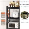 JIANSMZ Kitchen Rack Utility Microwave Oven Stand Cart with Storage Shelves Rolling Coffee Station on Wheels 4-5 Tier Design for Space Saving and nization view 2
