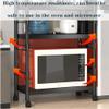 JIANSMZ Kitchen Rack Utility Microwave Oven Stand Cart with Storage Shelves Rolling Coffee Station on Wheels 4-5 Tier Design for Space Saving and nization view 4