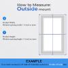 Cordless 1 inch Mini Blinds for Windows Aluminum Blind Windows Shades Blackout Venetian Blinds for Home and Office. White,98" W x 94" H (248.92cmW x 238.76cmH) view 3