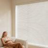 Cordless 1 inch Mini Blinds for Windows Aluminum Blind Windows Shades Blackout Venetian Blinds for Home and Office. White,98" W x 94" H (248.92cmW x 238.76cmH) view 4