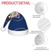 ChenGua Classic Christmas Santa Hats, Utah Flag Print Party Headwear, Lightweight Warm Holiday Caps, Christmas Gift view 4