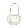 ASHATA Metal Wire Lantern Basket Wedding Basket Flower Girl Durable Wire for Wedding Ceremony Decor Iron Gold 28 X 18 X 18 Cm view 1