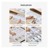 10Pcs Drawer Divider Set - Adjustable Organiser System For Cupboard, Underwear And Socks(Pink 38x11cm) view 4