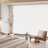 Cordless 1 Inch Mini Blinds for Windows Aluminum Mini Blinds 1 inch Venetian Blind Horizontal Window Shades for Family. White,95.5" W x 53" H (242.57cmW x 134.62cmH) view 1