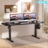 BIZUM Electric Standing Desk 63 x 24 Inch Computer Desk-Gaming Desk Black Home Office Desks Height Adjustable Memory Stand Up Computer Workstation view 2