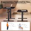 BIZUM Electric Standing Desk 63 x 24 Inch Computer Desk-Gaming Desk Black Home Office Desks Height Adjustable Memory Stand Up Computer Workstation view 4
