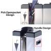 MEUBLLY Automatic Wet Umbrella Wrapper, Automatic Wet Umbrella Bag Wrapper, Double Slots And Stainless Steel, Umbrellas Holder for Entryway with 100 Short Bags and 100 Long Bags, for Bank, Hotel view 4