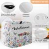 4th of July Botanical Stand Mixer Cover Dustproof & Waterproof, Independence Day Butterfly Welcome Kitchen Appliance Covers with Storage Pocket, Organizer Bag for Accessories Compatible 5-8 Quarts view 3