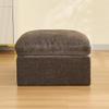 33.5'' Cloud Ottoman for Modular Sofa, Comfy Chenille Upholstered Footrest with Memory Foam, Fully Compressed Packaging, Oversized Ottoman Bench for Living Room or Small Space, Brown view 1