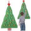 Christmas Decorations Christmas Advent Calendar Hanging Fabric Organizer Tree Countdown to with Pockets for Home Living Room Bedroom Party view 1