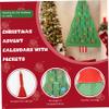 Christmas Decorations Christmas Advent Calendar Hanging Fabric Organizer Tree Countdown to with Pockets for Home Living Room Bedroom Party view 4