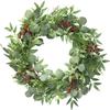 24 inch Wreath w/Berries view 1