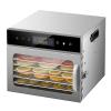 GGAHDSRH Food Dehydrator Meat Fruit Food Dehydrator 24H Timer Food Dryer Commercial Dryer with 12 Removable Electric Trays Meat Fish Stainless Steel,6layer,6layer view 1