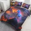GKPLY Horse Girls Bedding Set, Fantasy Horse Comforter Set Twin, Fantasy Duvet Cover & Home Decor, Zipper Closure, Reversible Print, Soft Microfiber Comforter Cover & 2 Pillowcases view 3
