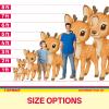 111PRINT Cartoon Deer 7FT Life Size Cardboard Cutout, Safari Animal Standup, A Cute Decor for Baby Shower, Kids Birthday, Jungle Party, Photo Prop, 1PC view 3