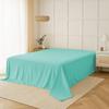SS Rajput Premium 100% Egyptian Cotton Flat Sheet 600 TC Luxury Bedding, Ultra-Soft, Smooth & Breathable Cotton Top Sheet, Durable Hotel-Quality Bed Sheet Twin - Aqua view 2
