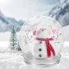 jojofuny 12pcs Christmas Ornament Candy Container with Aluminum Lid, Clear Plastic Candy Jar for Diy Snow Globe, Wedding Favor Boxes, Home Party Bottles view 2