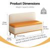SEIFE Leather Ottoman with Storage with backrest,Storage Ottoman Footstool,Storage Benchfor Living RoomBedroomend of Bedentryway(Dark red,180cm/70.8in) view 2
