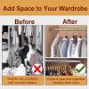 24 28 32 36 40 in Closet Rod, Aluminum Alloy Closet Valet with Support Brackets, Waterproof Matte Clothes Drying Hanging Bar for Laundry Room(Silver,46in/116.8cm) view 3
