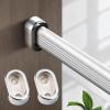 24 28 32 36 40 in Closet Rod, Aluminum Alloy Closet Valet with Support Brackets, Waterproof Matte Clothes Drying Hanging Bar for Laundry Room(Silver,28in/71.1cm) view 1