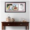 ArtToFrames Collage Picture Frame 3 Opening 3-8x10 Photo Frame | Made in USA | Black Frame Hollyhock and Black Mats | Wall Mount Multi Photo Display 32X16 Full Size view 2