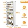 Slim Rolling Storage Cart, 7-Tier Mobile Shelf with Wheels for Kitchen, Pantry & Dining Room - Space-Saving Organizer for Easy Access & Efficient Storage view 2