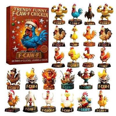2025 Christmas Calendar 2D Flat Acrylic Christmas Decoration