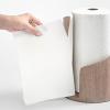 Mountain Paper Towel, Woods Paper Towel Holder Countertop, Weighted Non-Slip Base Round Base and Iron Holder, Effortless One-Hand Tearing for Kitchen Dining Table Home Decor(White) view 3