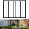 Deck Fence Gate Outdoor 36" Hx48 W Heavy Duty Steel Anti-Rust Door with Customizable Width, Metal Gate for Residential, Yard, Patio(No Hinge) view 1