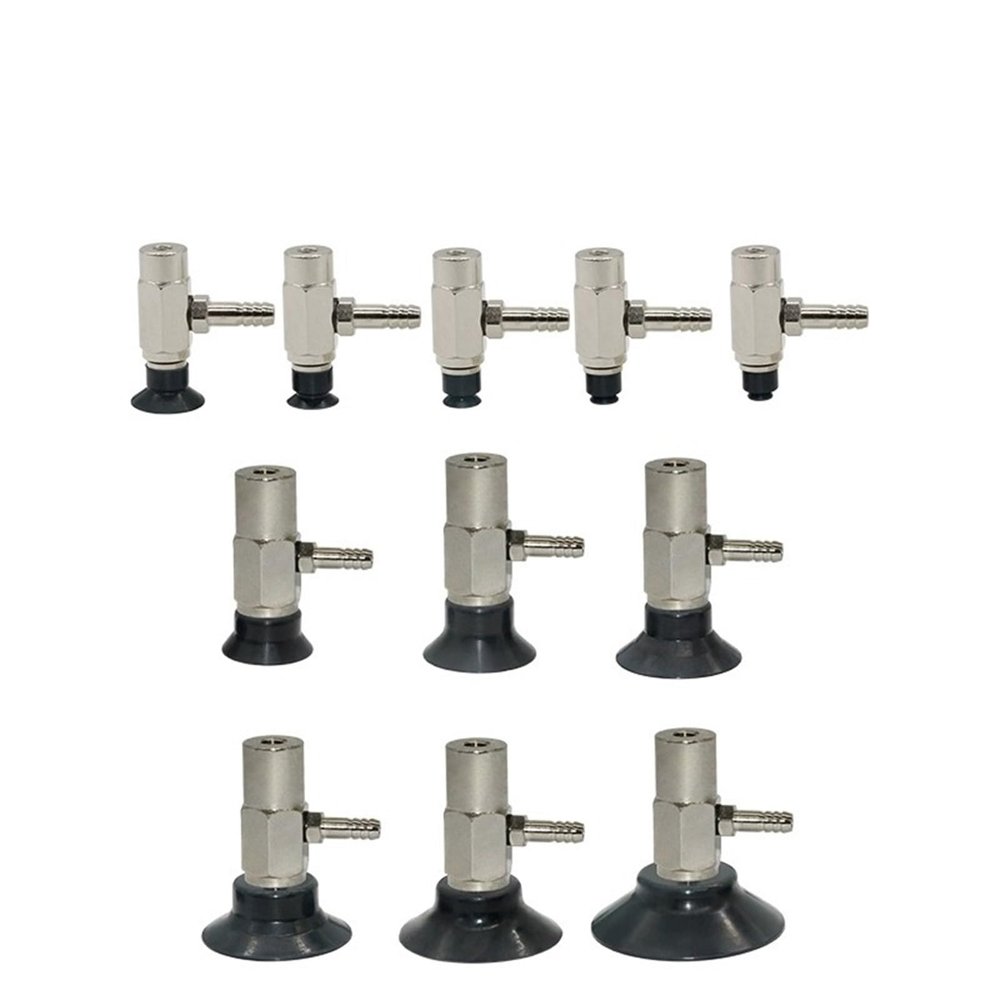 1Pcs PAT Series Single Layer Vacuum Pad PAT-05/06/08/10/15/20/25/30-35/40/50-N Pneumatic Vacuum Suction Cup(PAT-15,Black NBR)