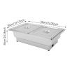 Electric Chafing Dish Buffet Set, 600W Stainless Steel Buffet Server, Food Warmer with Temperature Control for Buffets, for Parties, Catering, Festivals (9L) view 2
