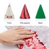 BWQMNT Christmas Hat Snowman Gingerbread Border Xmas Hat White Plush Santa Hats for Adults for New Year Party view 3
