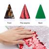 BWQMNT Christmas Hat Bengal Tiger Xmas Hat White Plush Santa Hats for Adults for New Year Party view 3
