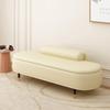 TUPAFJU Entryway Leather Storage Ottoman with backrest,Storage Ottoman Footstool,Storage Benchfor Living RoomBedroomend of Bed(Beige,120cm/47in) view 1